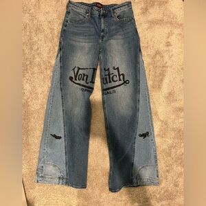 Von Dutch Denim Jeans with Graphic Accents